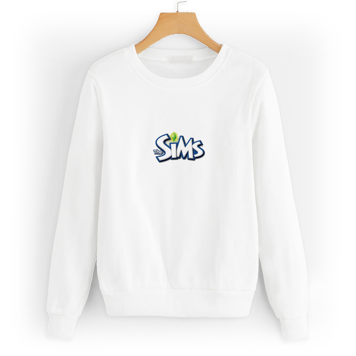 

Свитшот белый CoolPodarok Симс Sims (Логотип симс на белом фоне), 0W041291