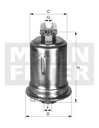 

Mann WK614/34 Фильтр топливный