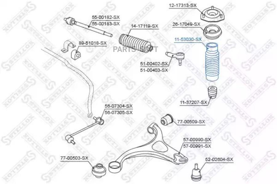 

STELLOX Пыльник амортизатора STELLOX 1153030sx