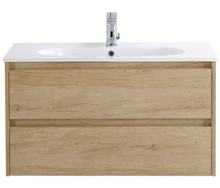 

Тумба с раковиной BelBagno Kraft 90-LOV-900 Rovere Nebrasca Nature, Желтый, Kraft