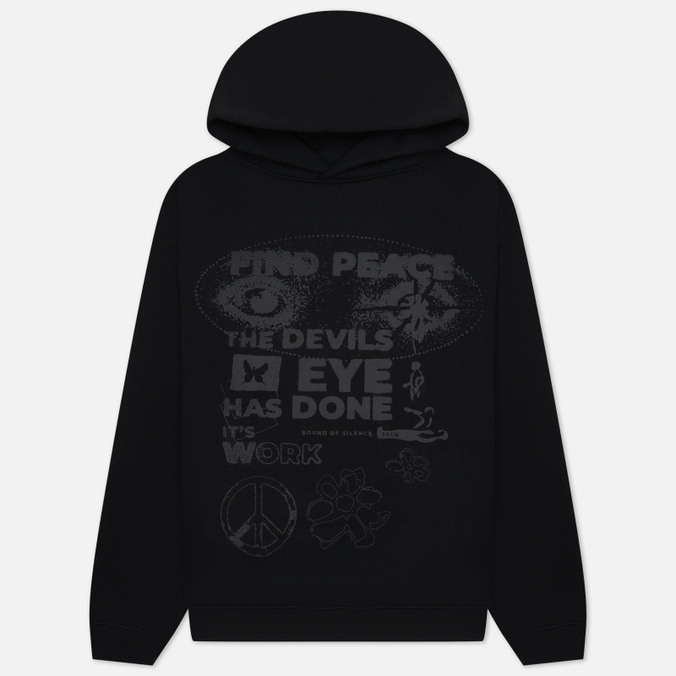 Мужская толстовка TSCH Disturbing Silence Hoodie чёрный, Размер M