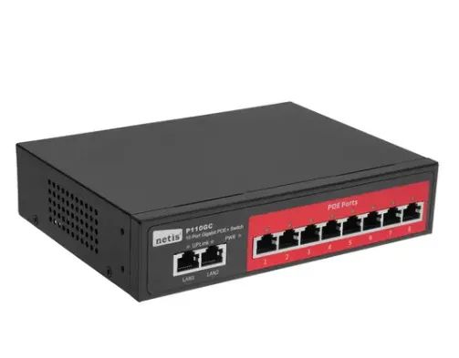 

Коммутатор NETIS P110GC 1351615 черный, P110GC