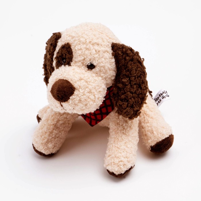 Мягкая игрушка Собака, 14, 5 см, бежевый носки с рисунками st friday socks собака с кошкой бежевый