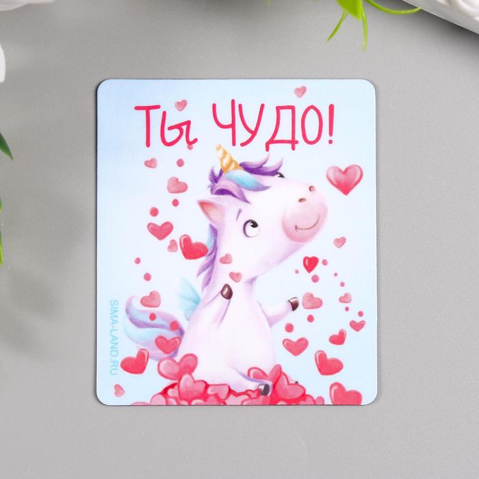 

Магнит винил "Ты чудо" 6х7 см