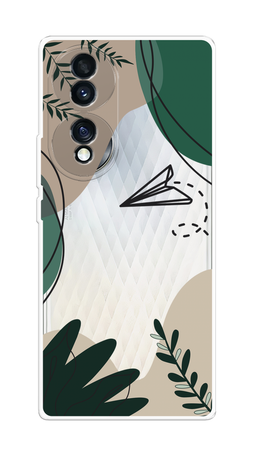 

Чехол Homey на Honor 70 "Secret Garden", Зеленый;бежевый;черный, 6108250-1