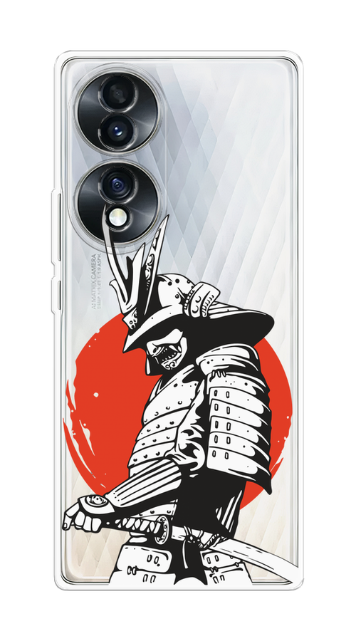 

Чехол Homey на Honor 70 "Самурай с катаной", Черный;красный;белый, 6108250-1