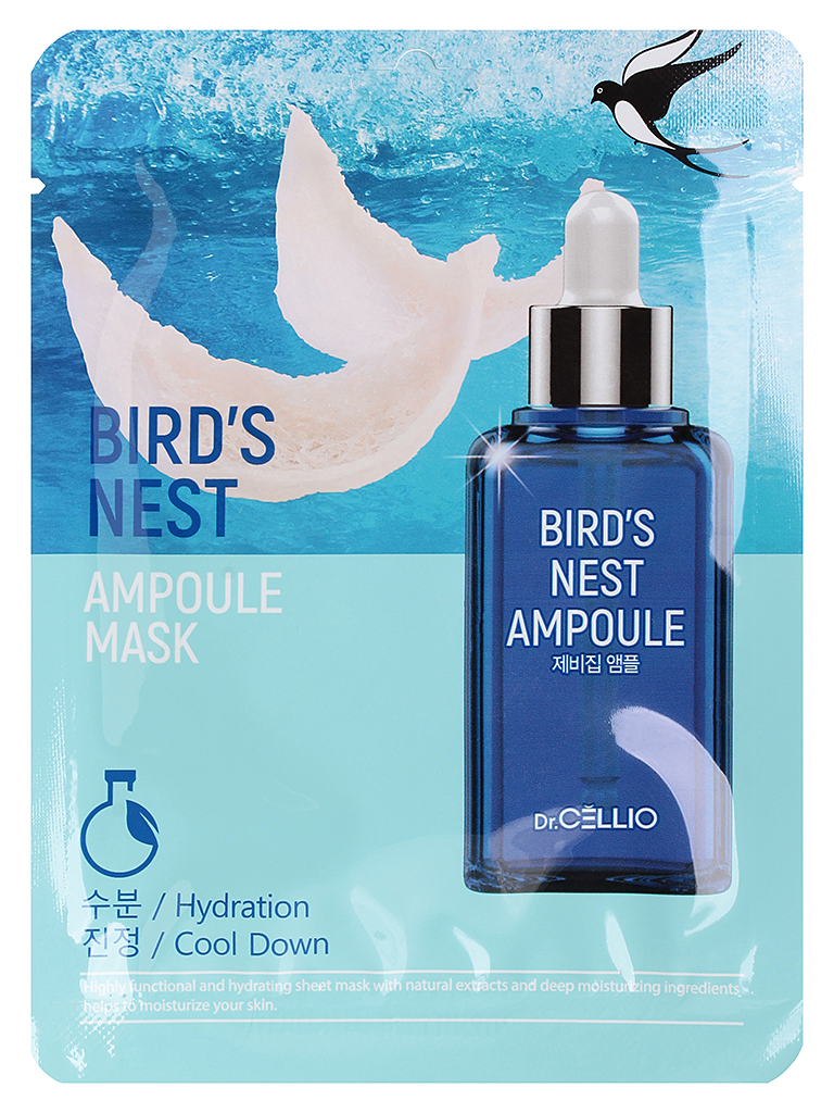 

Маска для лица Dr.Cellio с экстрактом ласточкиного гнезда Birds Nest Ampoule Mask