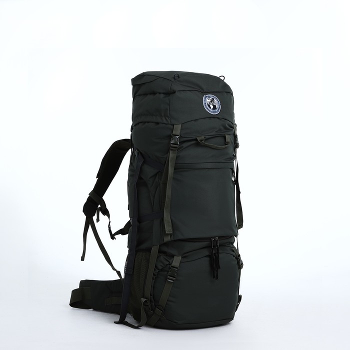 Рюкзак туристический Taif, 80 л, отдел на шнурке, 2 наружных кармана, цвет хаки 10082894
