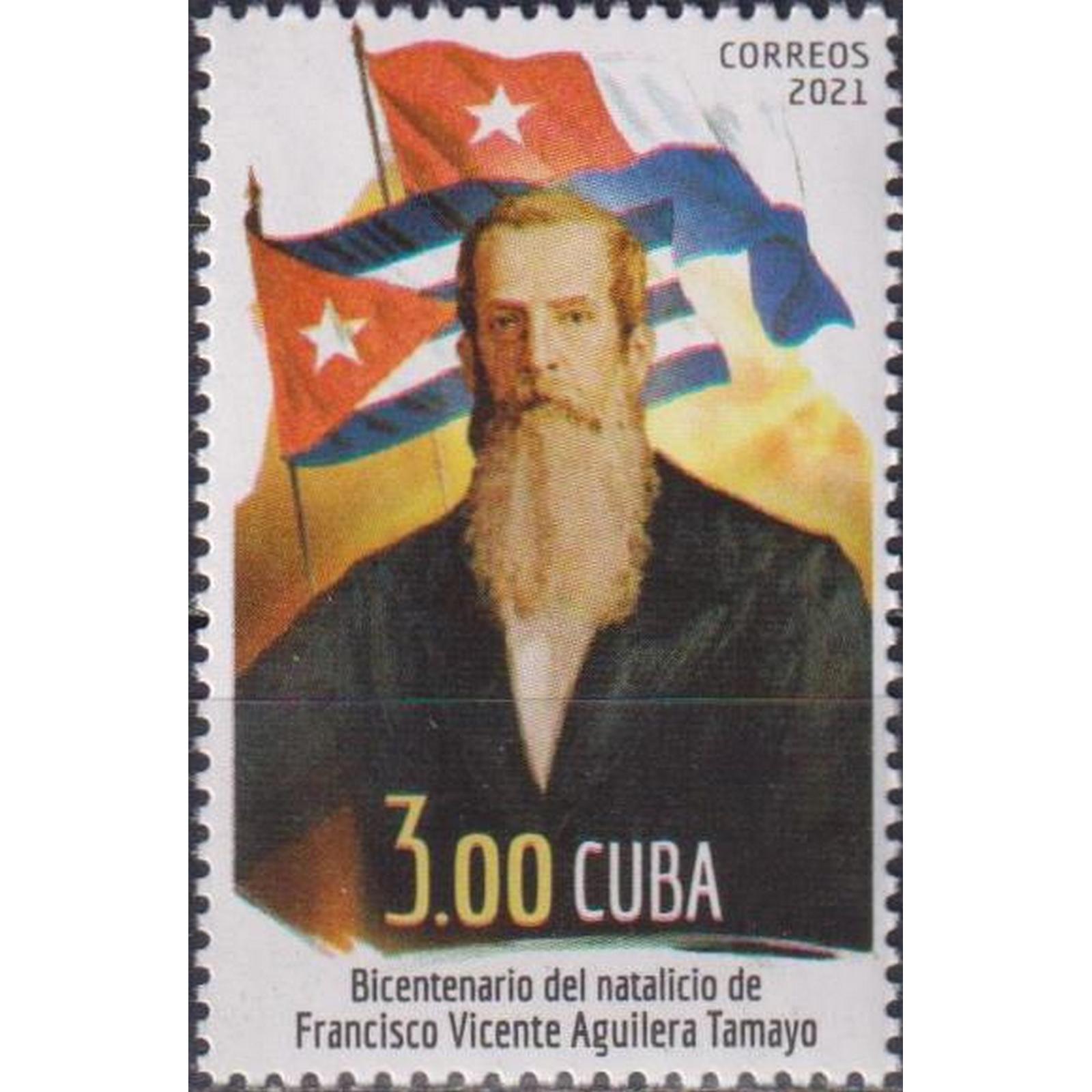 

Почтовые марки Куба 200 лет со дня рождения Франсиско Висенте Агилеры Революционеры