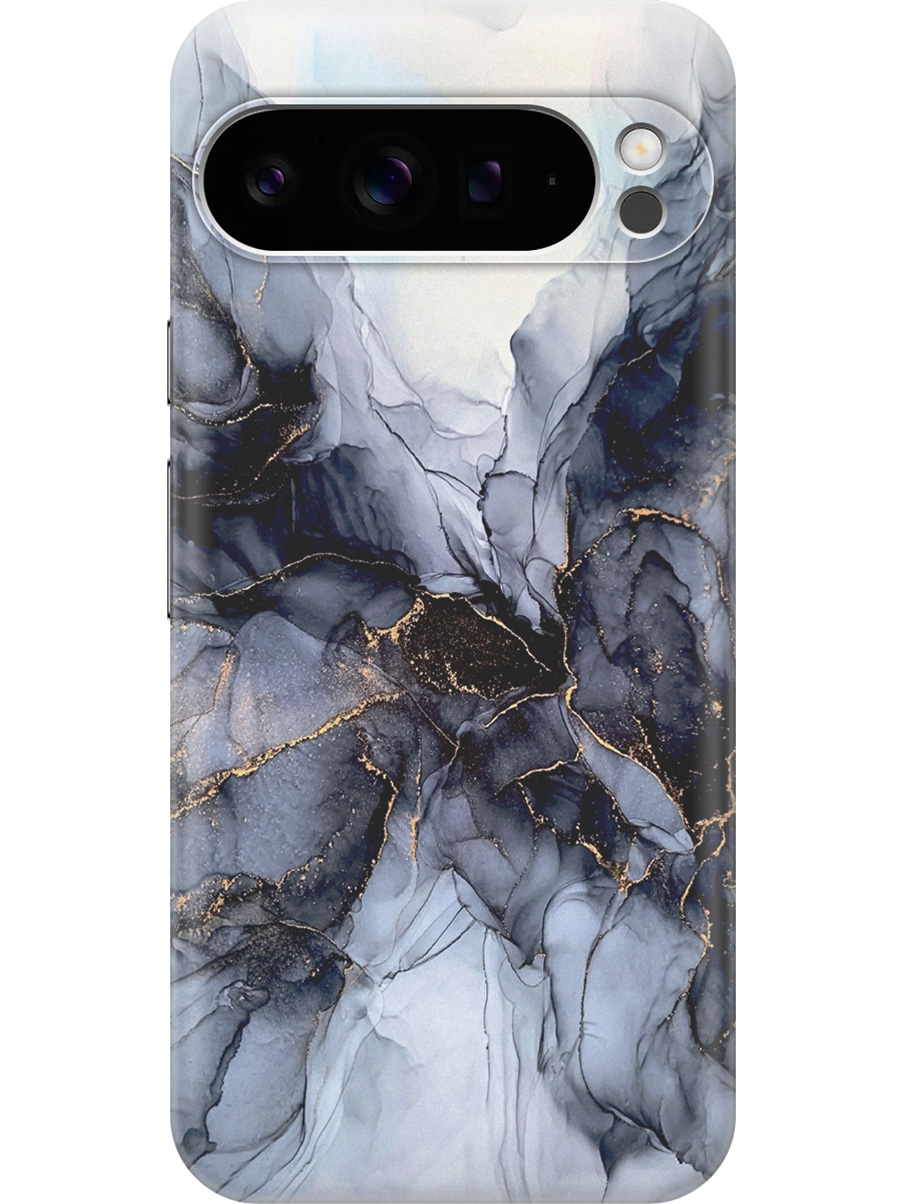 

Силиконовый чехол на Google Pixel 9 pro с принтом "Черно-белый мрамор", Прозрачный;белый;черный, 784810331