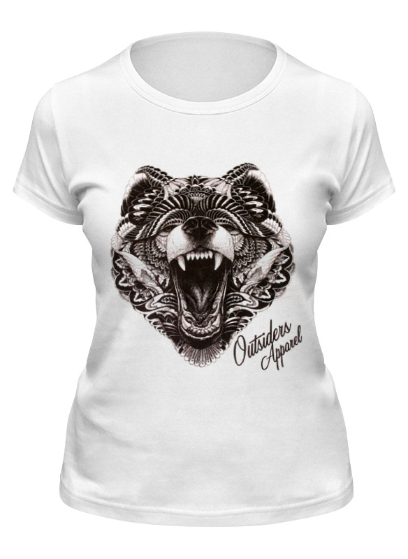 

Футболка женская Printio Animal art белая XL, Белый, Animal art