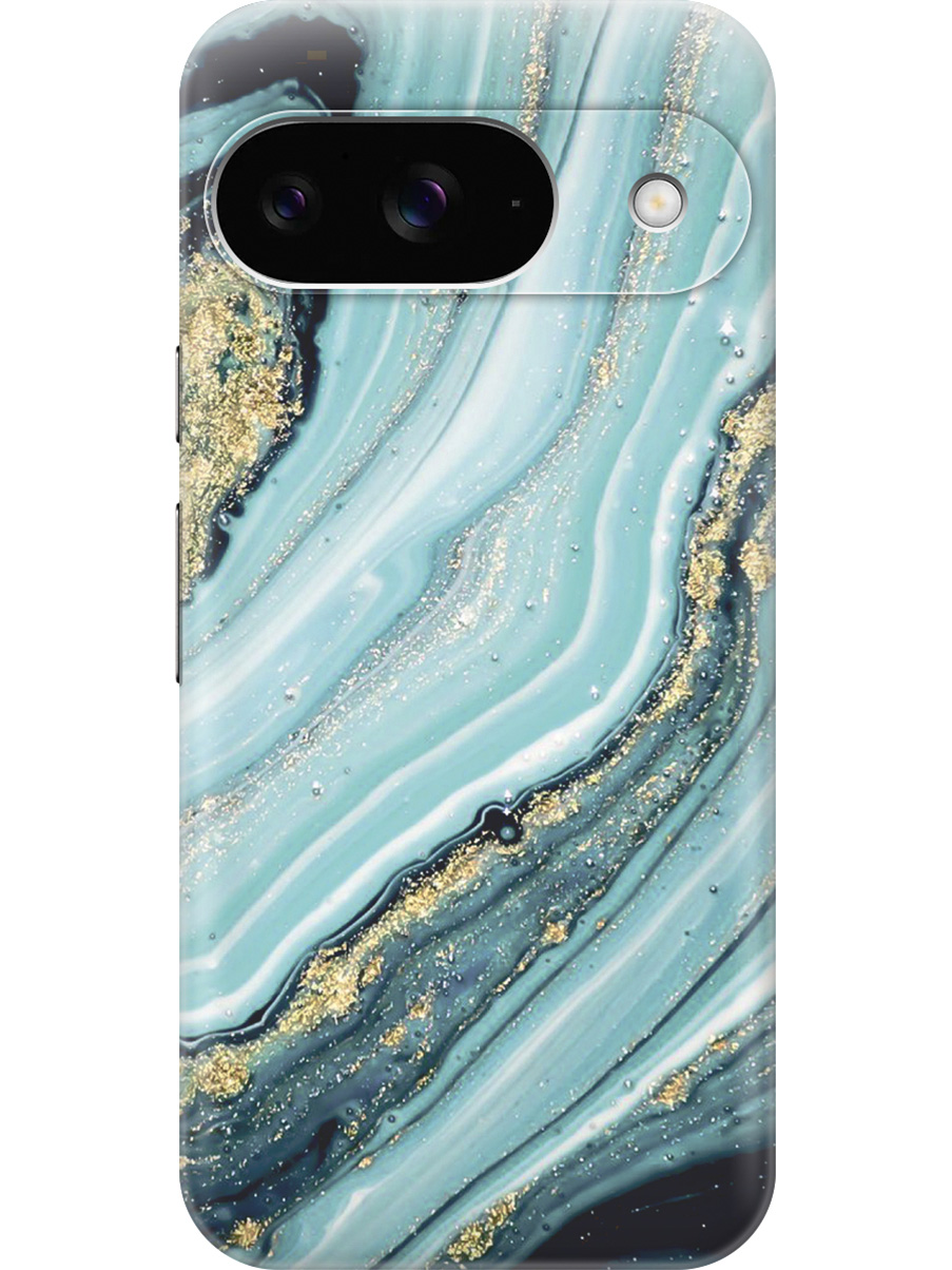 

Силиконовый чехол на Google Pixel 9 с принтом "Зеленый мрамор", Прозрачный;белый;зеленый, 784809731