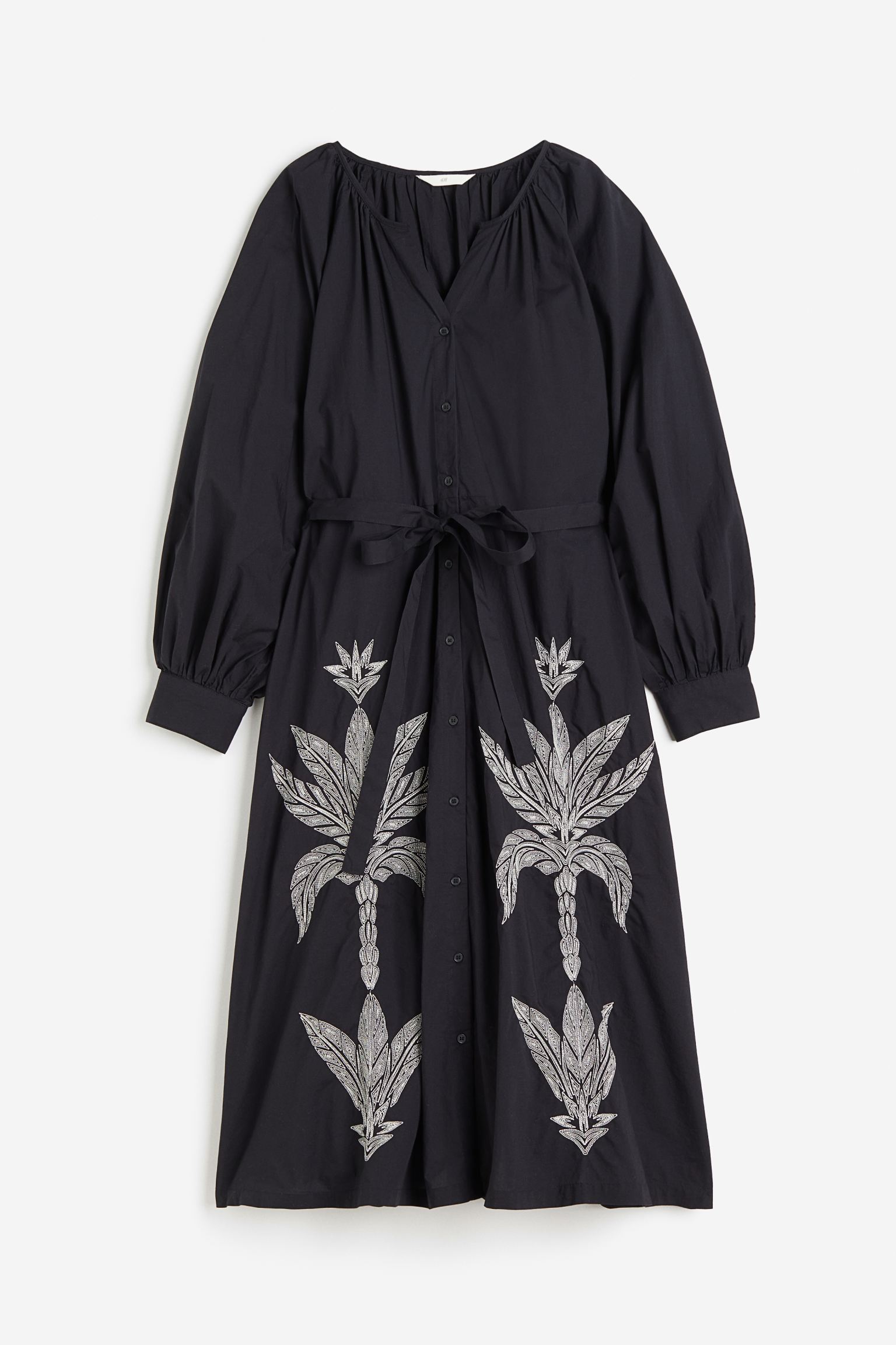 

Платье женское H&M 1164379002 черное 2XL, Черный, 1164379002