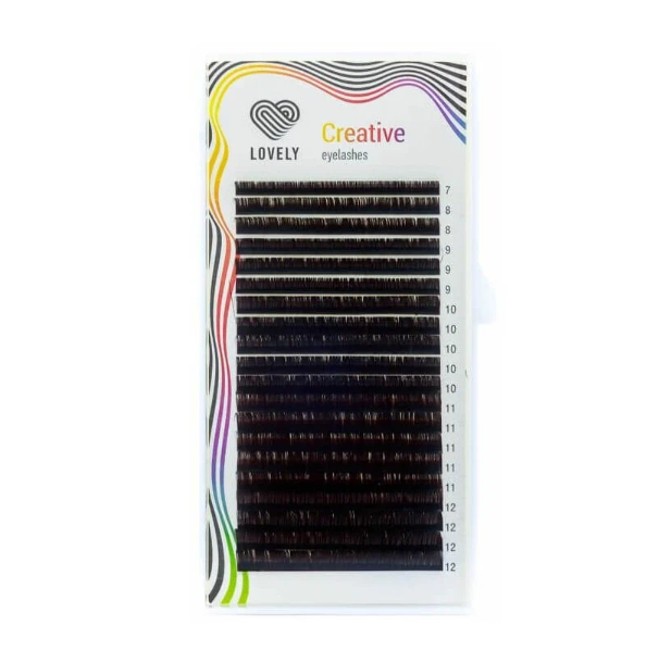 

Ресницы Lovely Dark Chocolate С+ 0.07 13 мм, Коричневый, 4627148845292
