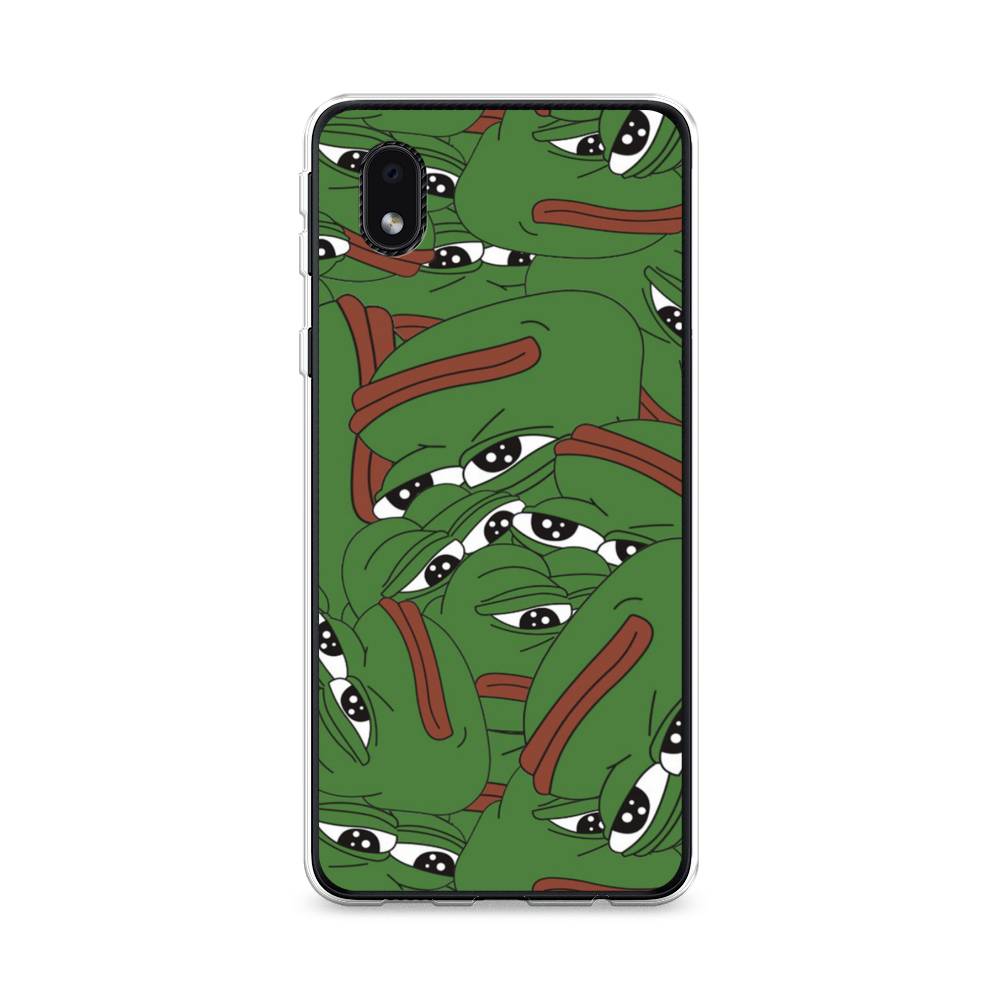 

Чехол Awog на Samsung Galaxy A01 Core / Самсунг A01 Core "Печальный frog", Зеленый;белый, 2101250-9