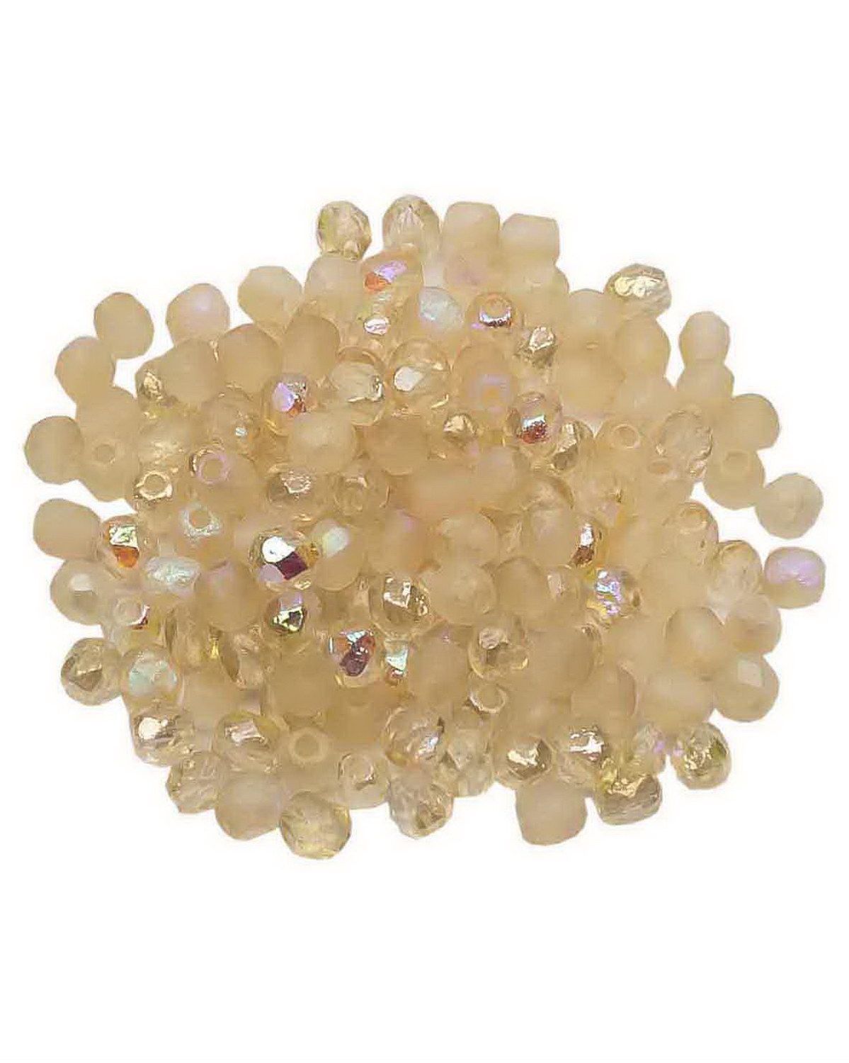 

Стеклянные чешские бусины ганеные круг 4 мм Crystal Etched Yellow Rainbow 150шт, Разноцветный, FP-4