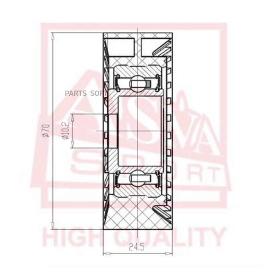 Ролик Натяжной ASVA BMBP002 1471₽