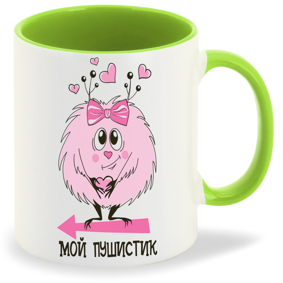 

Кружка CoolPodarok Мой пушистик есть пара, Мой пушистик есть пара