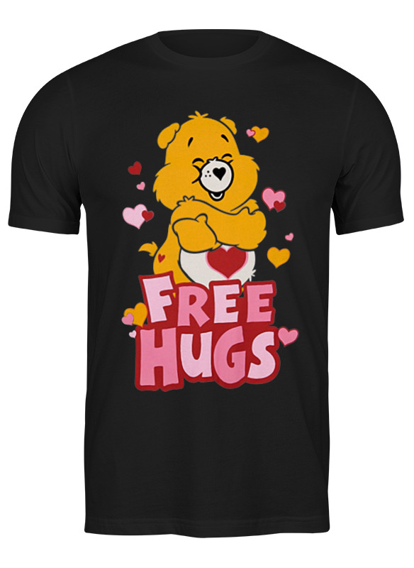 

Футболка мужская Printio Free hugs черная XL, Черный, Free hugs
