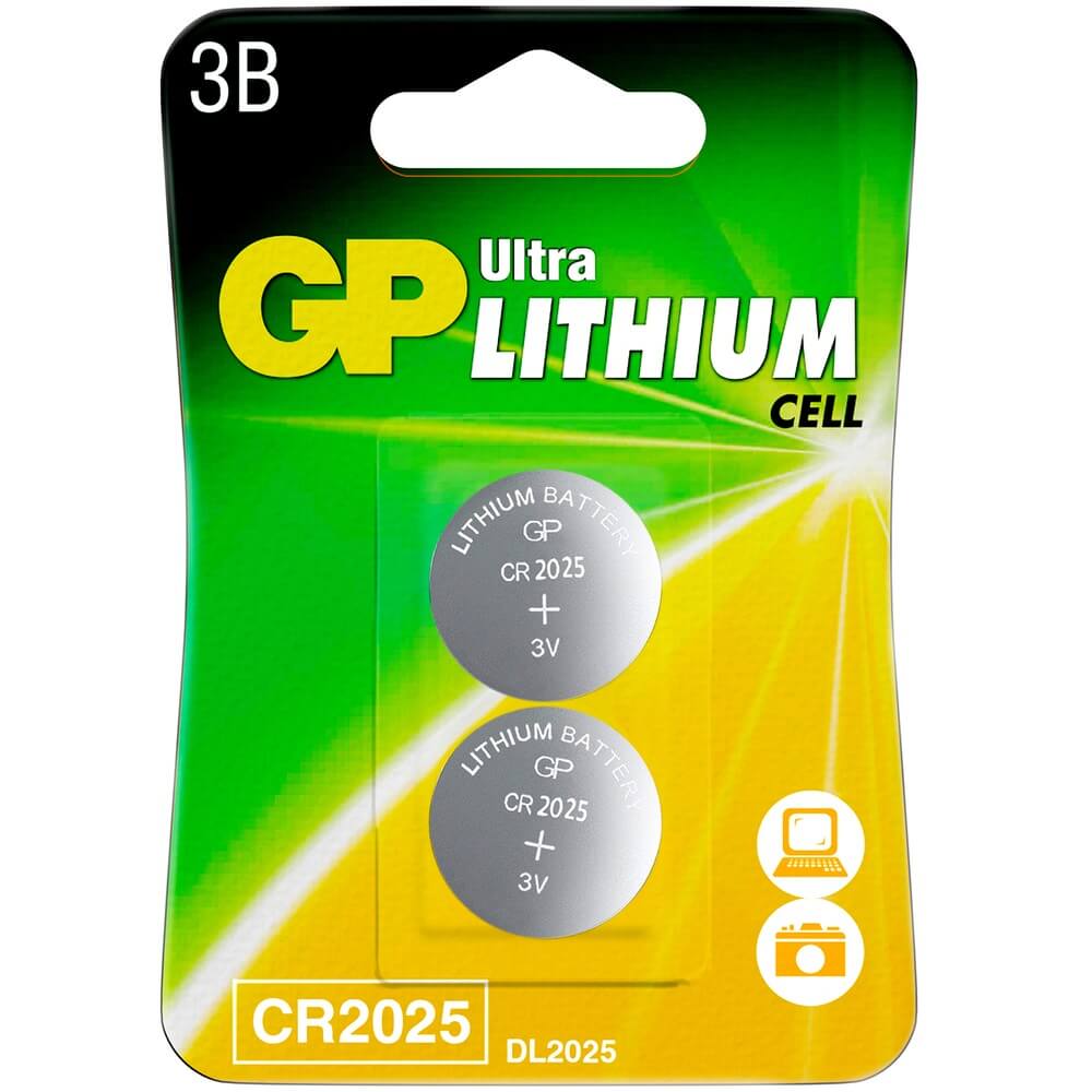 Батарейка GP Lithium CR2025-2CRU2 173873 2 шт.