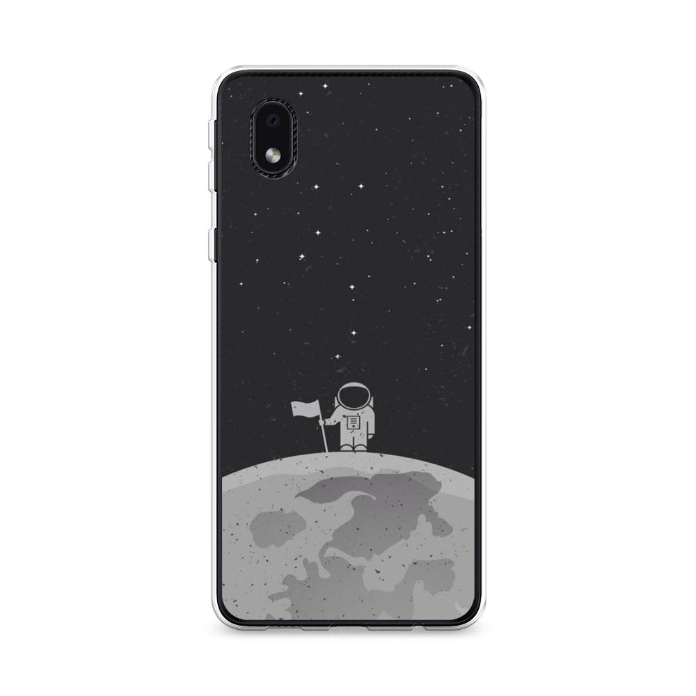 

Чехол Awog на Samsung Galaxy A01 Core / Самсунг A01 Core "Первый на Луне", Черный, 2101250-4
