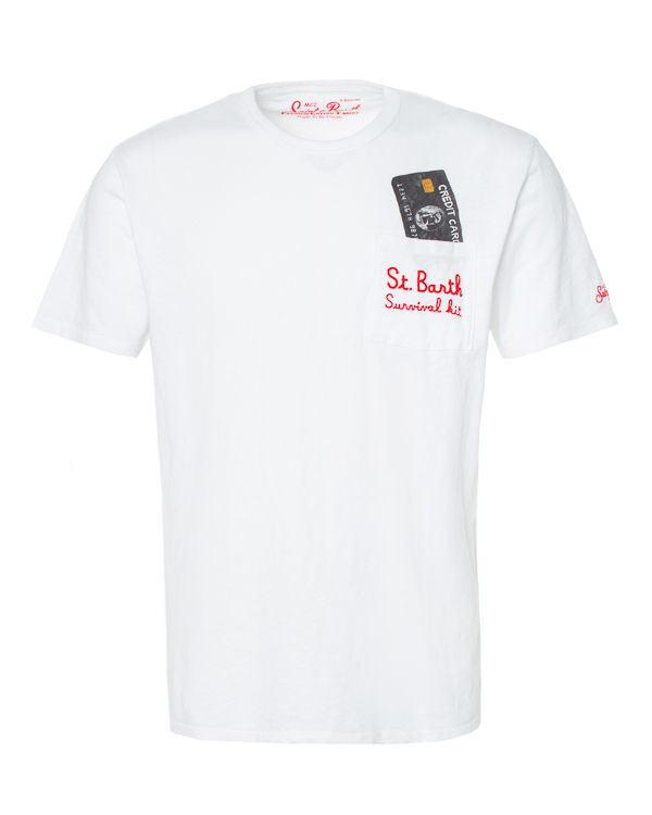 фото Футболка мужская mc2 saint barth pre0001 белая xl