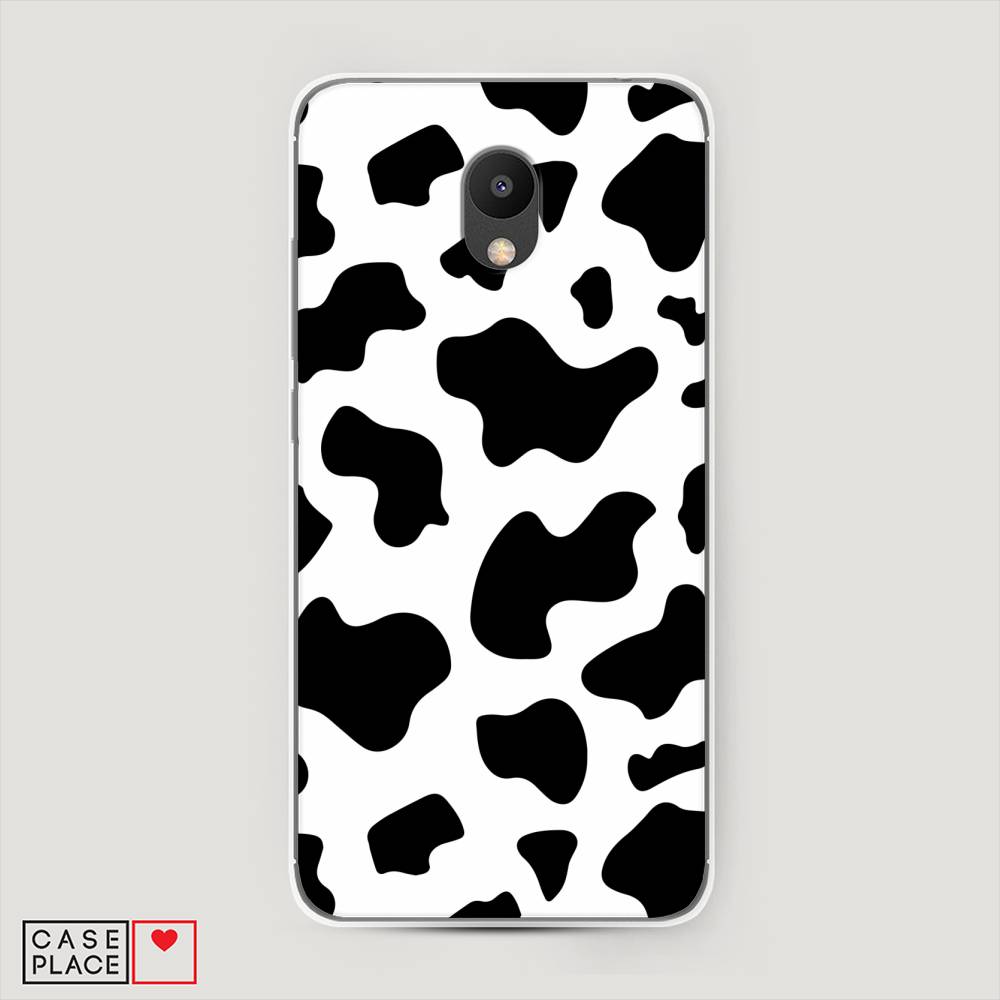 

Чехол Awog на Meizu M6 "Пятна коровы", Белый;черный, 72050-1