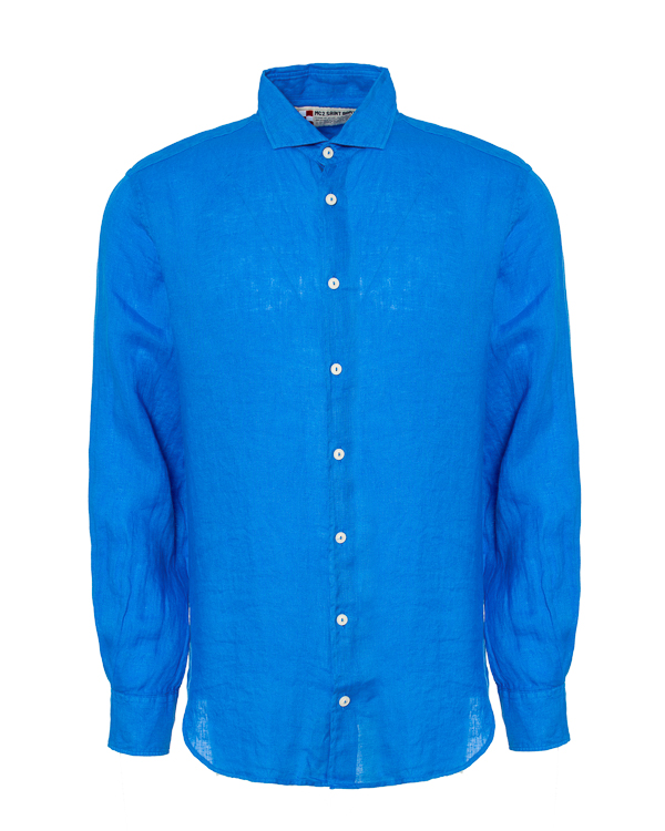 фото Рубашка мужская mc2 saint barth pamp001 синяя 2xl