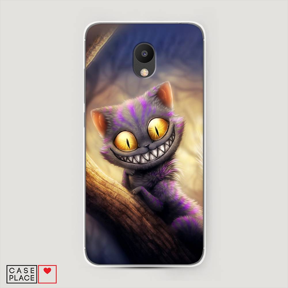 

Чехол Awog на Meizu M6 "Cheshire Cat", Фиолетовый;желтый, 72050-1