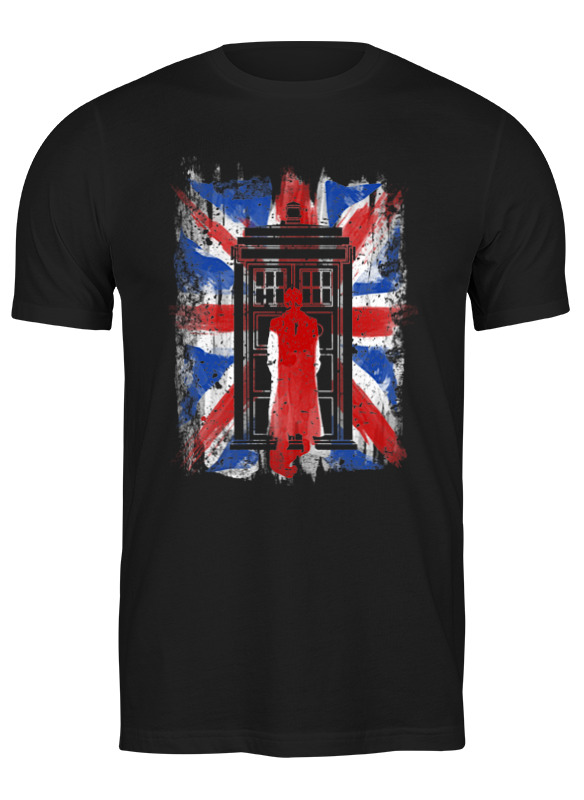 

Футболка мужская Printio 10th флаг uk (доктор кто) черная 3XL, Черный, 10th флаг uk (доктор кто)