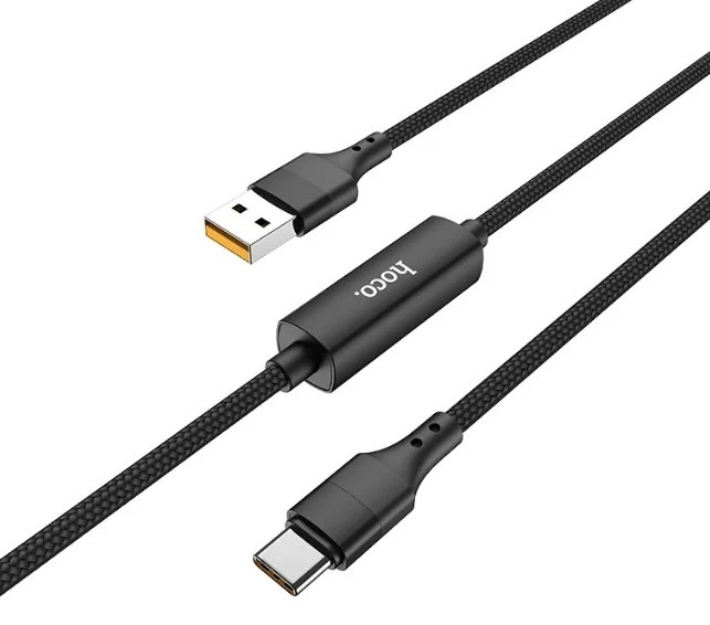 

USB Кабель Type-C, HOCO, S13, с дисплеем, черный