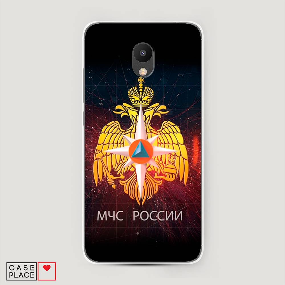 

Чехол Awog на Meizu M6 "МЧС России", Черный;желтый;красный, 72050-5