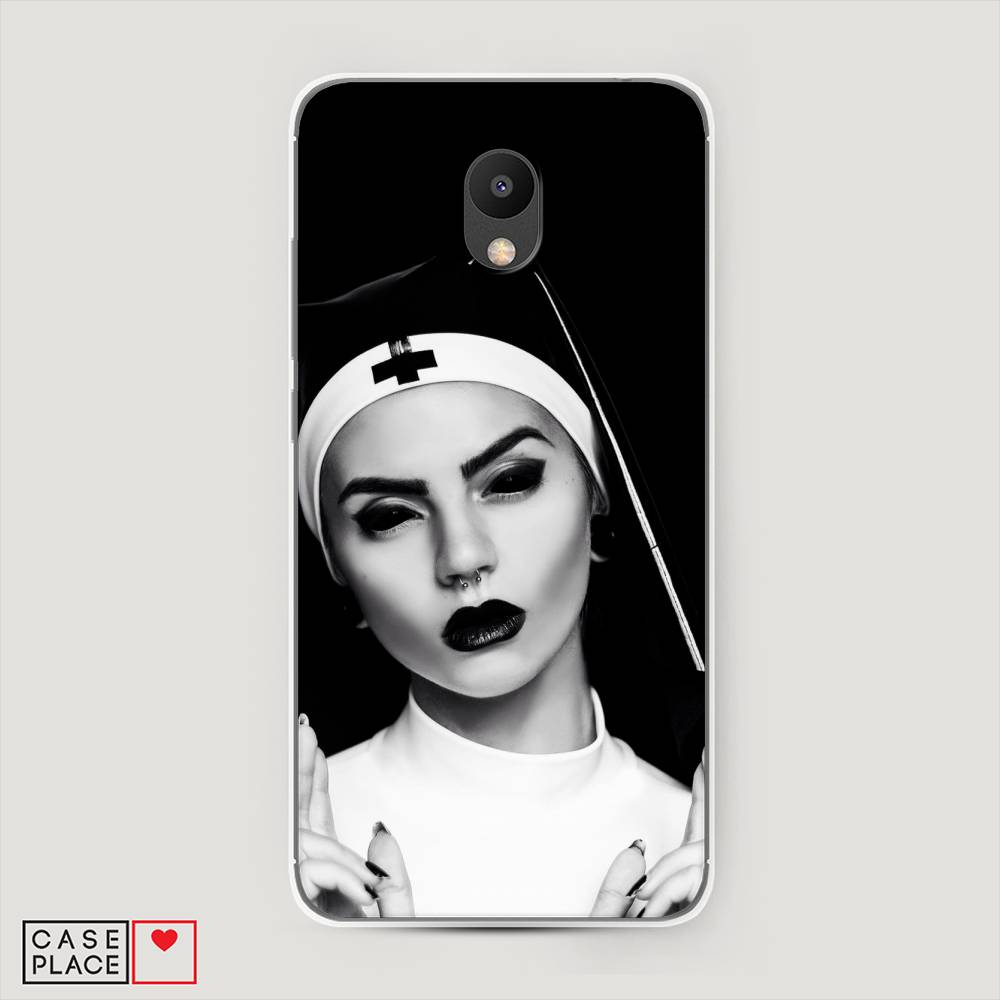 

Чехол Awog на Meizu M6 "Черная монашка", Серый;черный, 72050-9