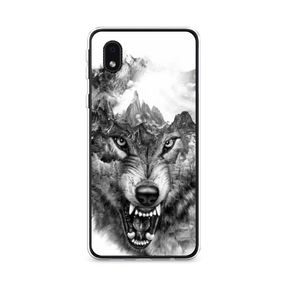 

Чехол Awog на Samsung Galaxy A01 Core / Самсунг A01 Core "Волк в горах", Серый;белый;бежевый, 2101250-1