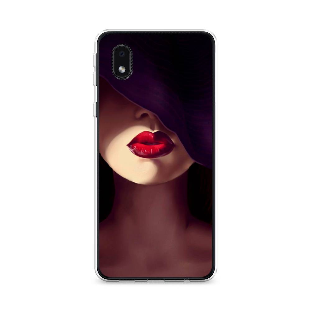 фото Чехол awog "красные губы" для samsung galaxy a01 core