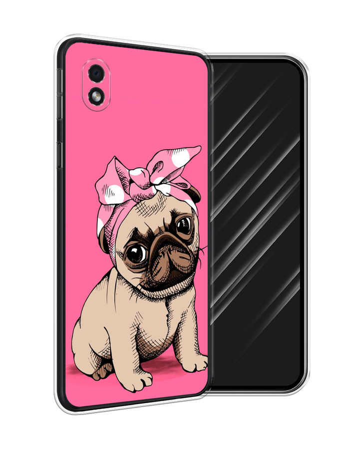 

Чехол Awog на Samsung Galaxy A01 Core / Самсунг A01 Core "Dog Pin-Up", Розовый;бежевый, 2101250-2