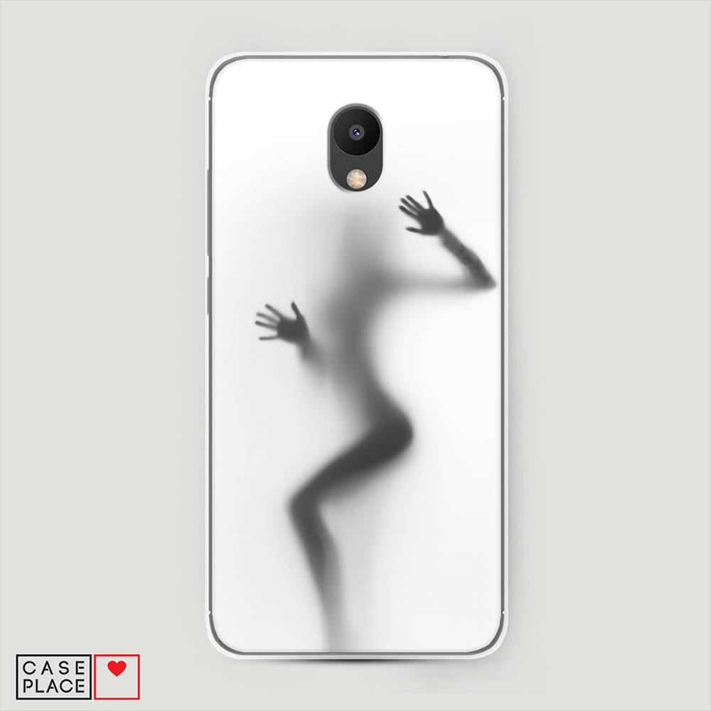 

Чехол Awog на Meizu M6 "Девушка в душе", Серый;белый;черный, 72050-7