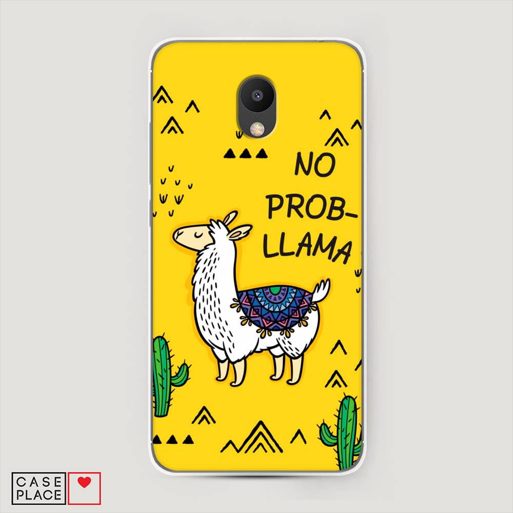 

Чехол Awog на Meizu M6 "No probLLama", Желтый;черный;синий, 72050-2