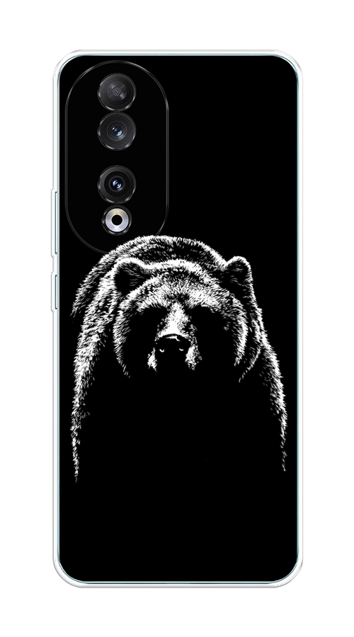 

Чехол Homey на Honor 90 "Медведь в ночи", Белый;черный, 6121450-1