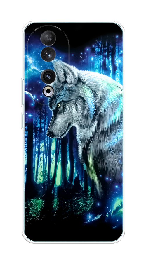 

Чехол Homey на Honor 90 "Сказочный волк", Синий;серебристый;черный, 6121450-1