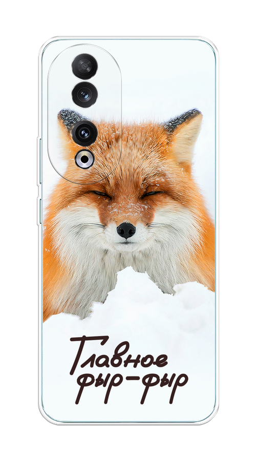 

Чехол Homey на Honor 90 "Снежный фыр-фыр", Оранжевый;белый;коричневый, 6121450-1