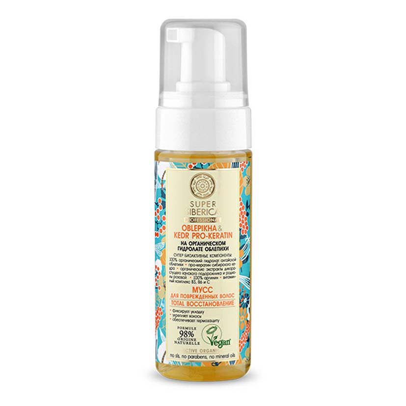 

Мусс Natura Siberica Super Siberica Oblepikha-Kedr Pro-Keratin восстановление 150 мл
