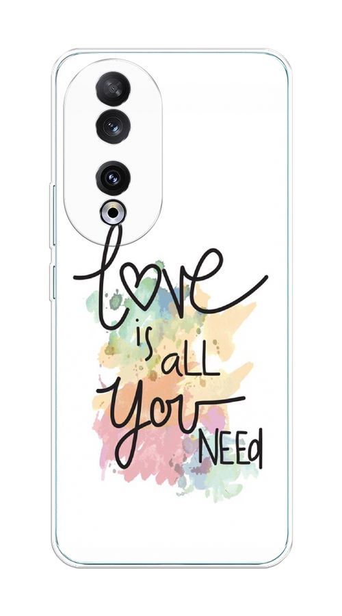 

Чехол Homey на Honor 90 "Love is all you need", Белый;черный;зеленый, 6121450-1