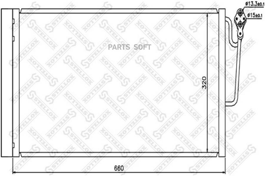 

STELLOX Радиатор кондиционера STELLOX 1045649sx