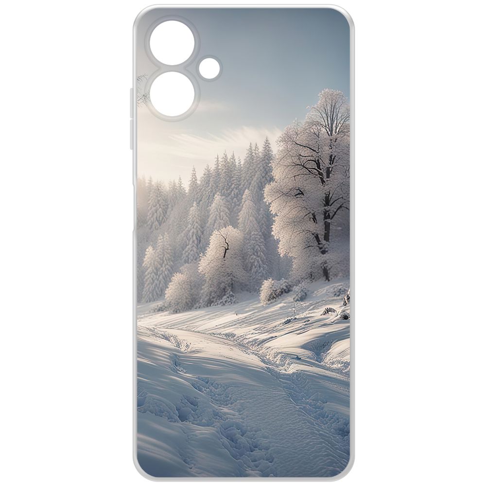 

Чехол-накладка Krutoff Clear Case Снег для Samsung Galaxy A06 (A065), Прозрачный