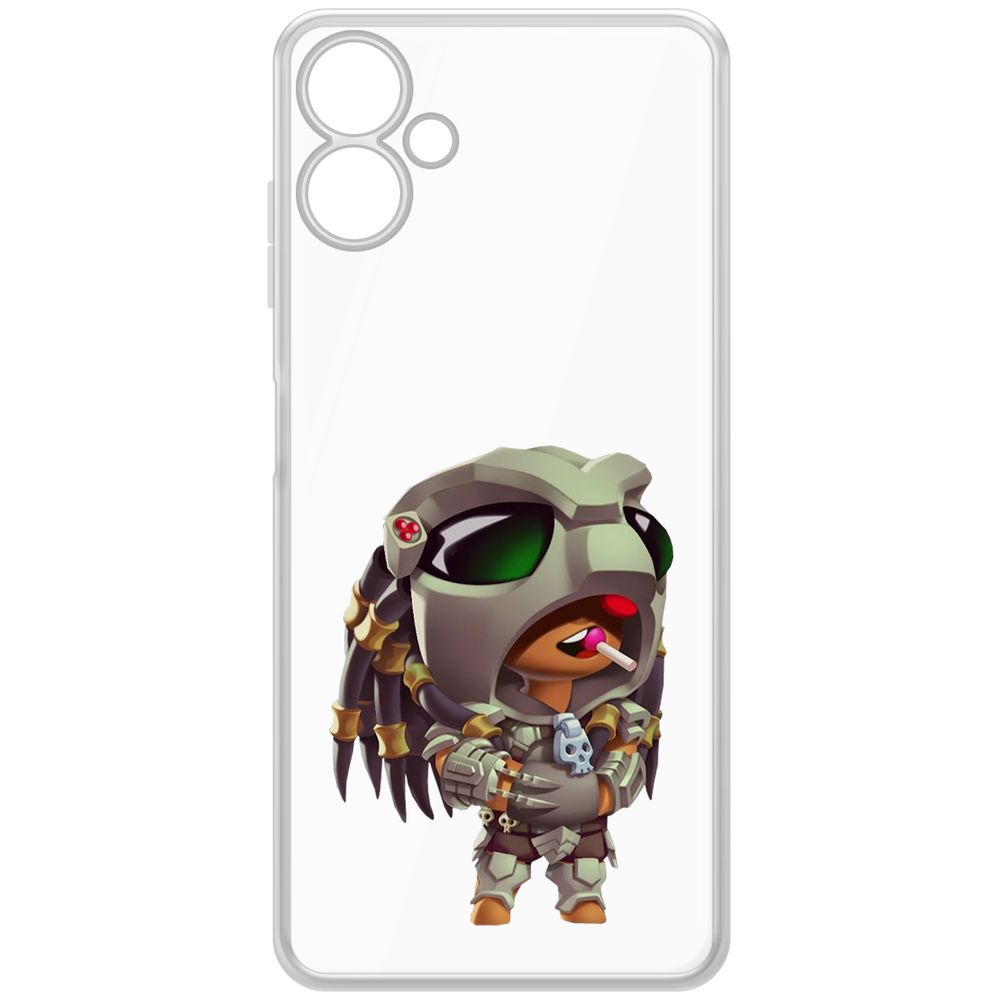 

Чехол-накладка Krutoff Clear Case Brawl Stars-Леон Хищник для Samsung Galaxy A06 (A065), Прозрачный