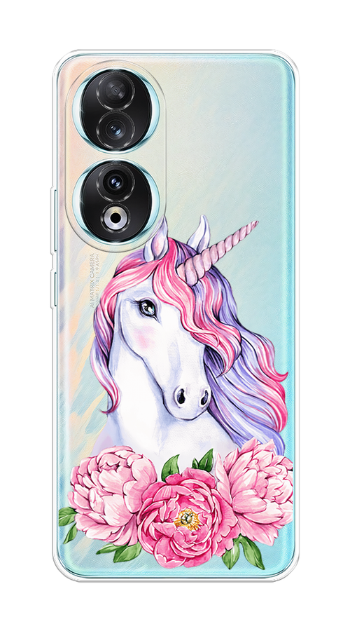 

Чехол Homey на Honor 90 "Единорог с пионами"", Розовый;белый;зеленый, 6121450-1