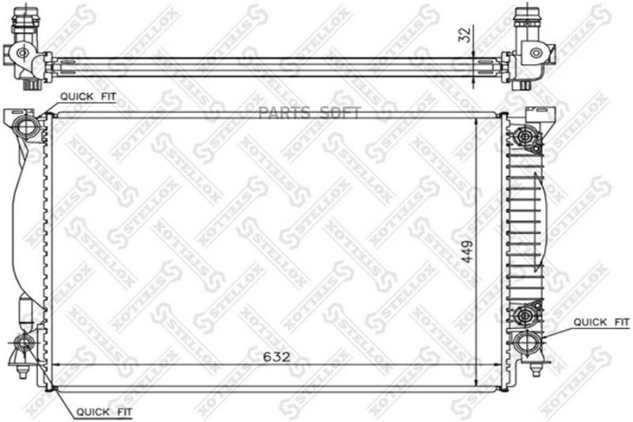 

STELLOX Радиатор охлаждения STELLOX 1025517sx