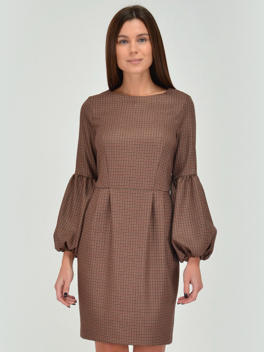 

Платье женское 1001dress VI00081BG бежевое 48 RU