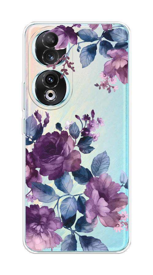 

Чехол Homey на Honor 90 "Purple Blossoms", Синий;фиолетовый, 6121450-1